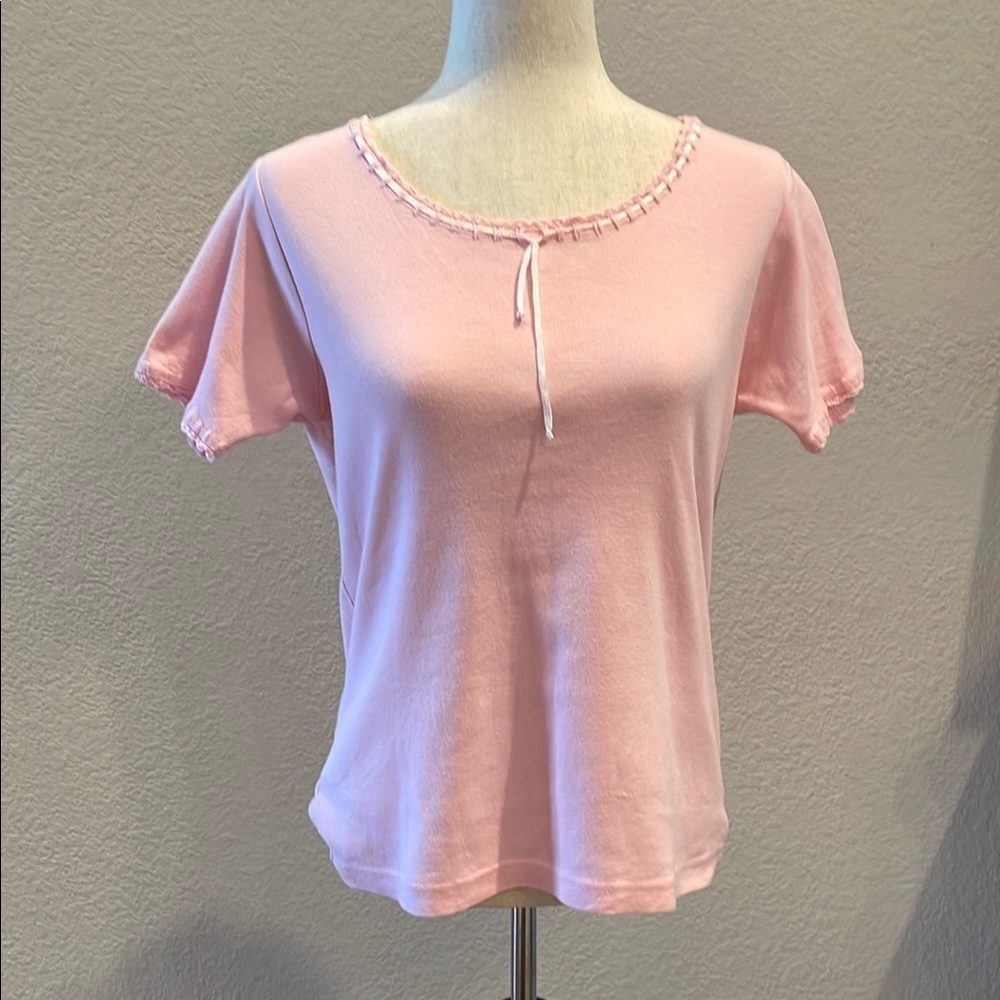 Vintage SUSAN BRISTOL CASUALS Pink Women's Top Sz Sm